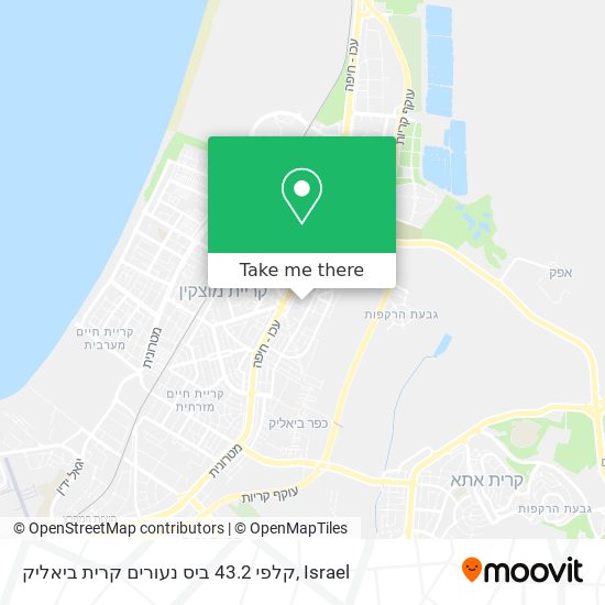 Карта קלפי 43.2 ביס נעורים קרית ביאליק