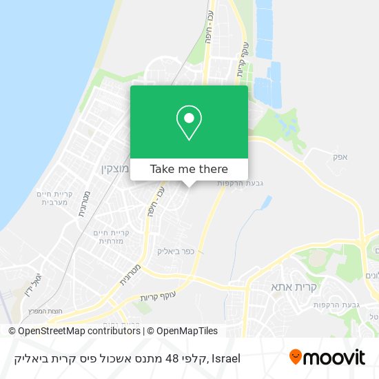 Карта קלפי 48 מתנס אשכול פיס קרית ביאליק