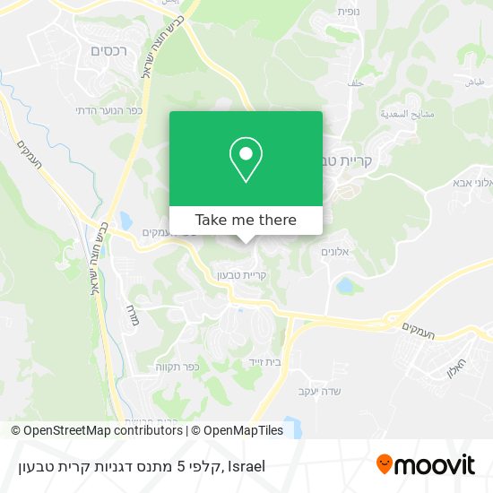 קלפי 5 מתנס דגניות קרית טבעון map