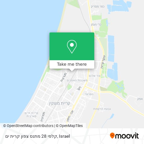 קלפי 28 מתנס צפון קרית ים map