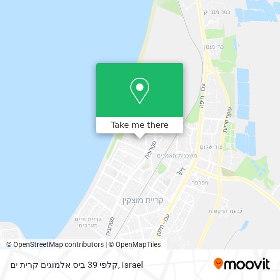 קלפי 39 ביס אלמוגים קרית ים map