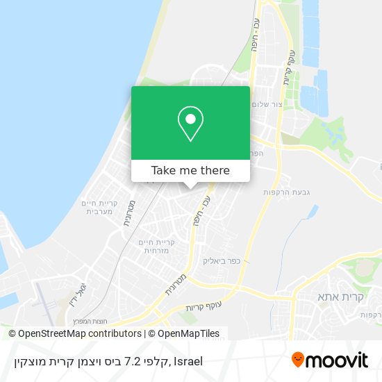 Карта קלפי 7.2 ביס ויצמן קרית מוצקין