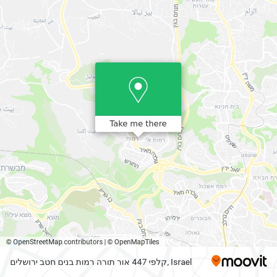 קלפי 447 אור תורה רמות בנים חטב ירושלים map