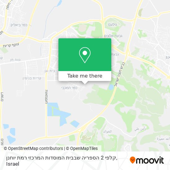 קלפי 2 הספריה שבבית המוסדות המרכזי רמת יוחנן map