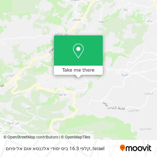 קלפי 16.3 ביס יסודי אלכנסא אום אל-פחם map