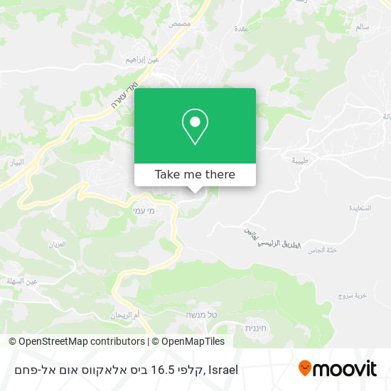 קלפי 16.5 ביס אלאקווס אום אל-פחם map