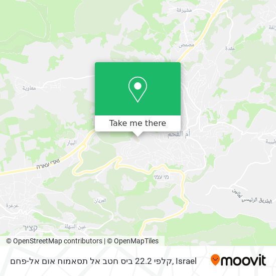 קלפי 22.2 ביס חטב אל תסאמוח אום אל-פחם map