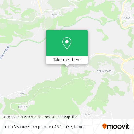 קלפי 45.1 ביס תיכון מקיף אום אל-פחם map