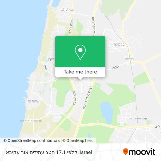 קלפי 17.1 חטב עתידים אור עקיבא map