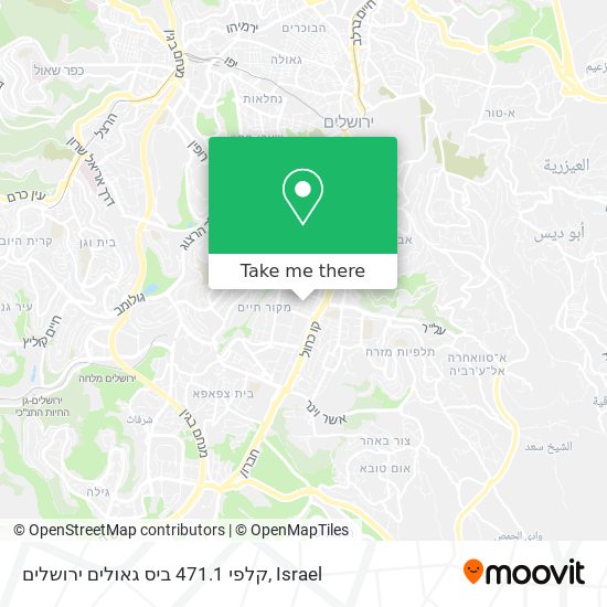 Карта קלפי 471.1 ביס גאולים ירושלים