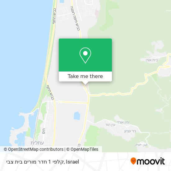 קלפי 1 חדר מורים בית צבי map