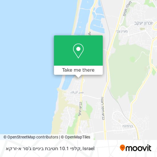 Карта קלפי 10.1 חטיבת ביניים ג'סר א-זרקא