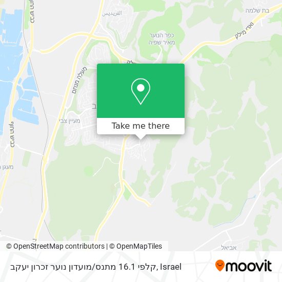 קלפי 16.1 מתנס / מועדון נוער זכרון יעקב map