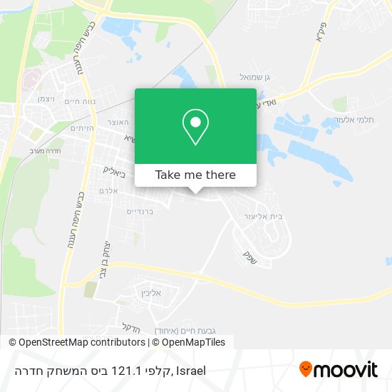 קלפי 121.1 ביס המשחק חדרה map