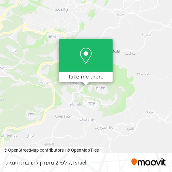 קלפי 2 מועדון לתרבות חיננית map