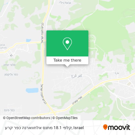 קלפי 18.1 מתנס אלחווארנה כפר קרע map