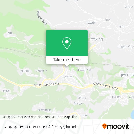 קלפי 4.1 ביס חטיבת ביניים ערערה map