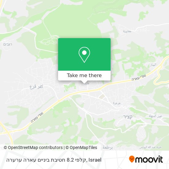 קלפי 8.2 חטיבת ביניים עארה ערערה map