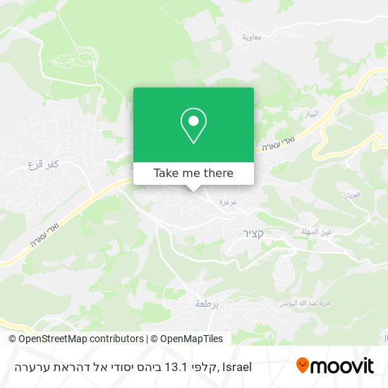 קלפי 13.1 ביהס יסודי אל דהראת ערערה map