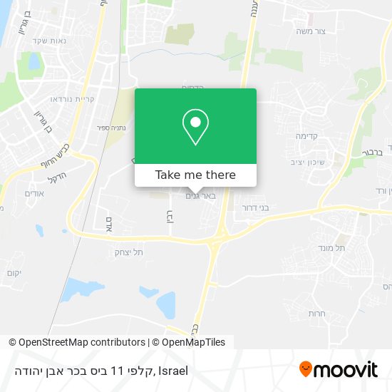 קלפי 11 ביס בכר אבן יהודה map