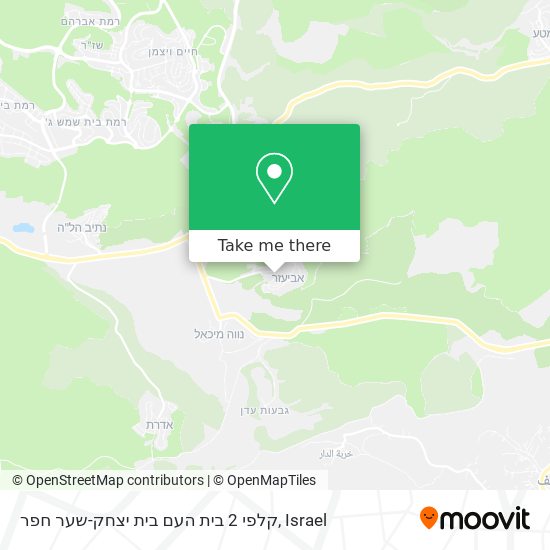 קלפי 2 בית העם בית יצחק-שער חפר map