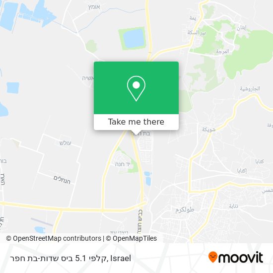 קלפי 5.1 ביס שדות-בת חפר map