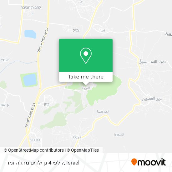 קלפי 4 גן ילדים מרג'ה זמר map