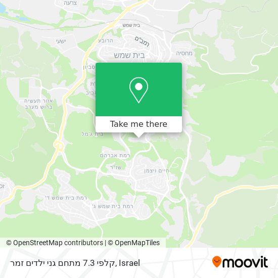 קלפי 7.3 מתחם גני ילדים זמר map