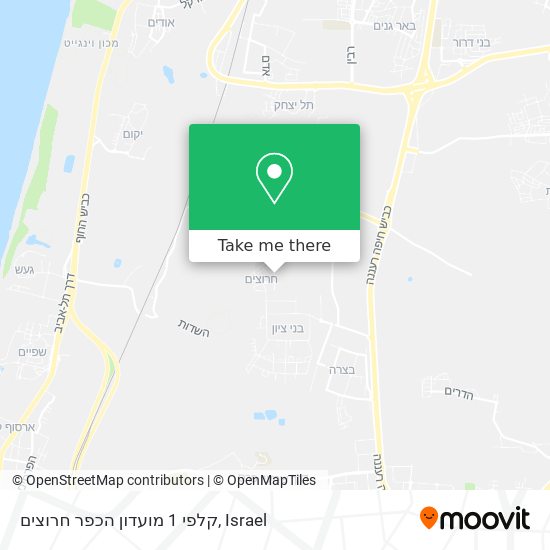 קלפי 1 מועדון הכפר חרוצים map