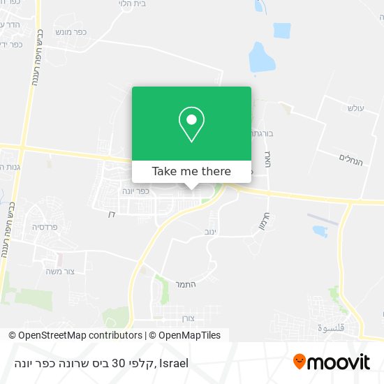 קלפי 30 ביס שרונה כפר יונה map