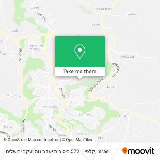 קלפי 572.1 ביס בית יעקב נוה יעקב ירושלים map