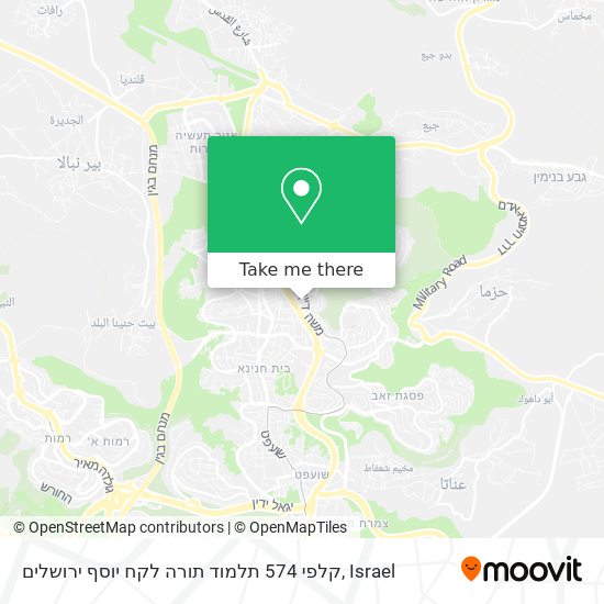 קלפי 574 תלמוד תורה לקח יוסף ירושלים map