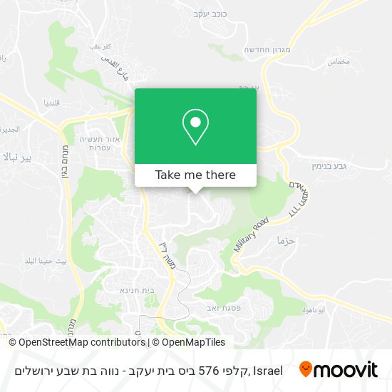 קלפי 576 ביס בית יעקב - נווה בת שבע ירושלים map