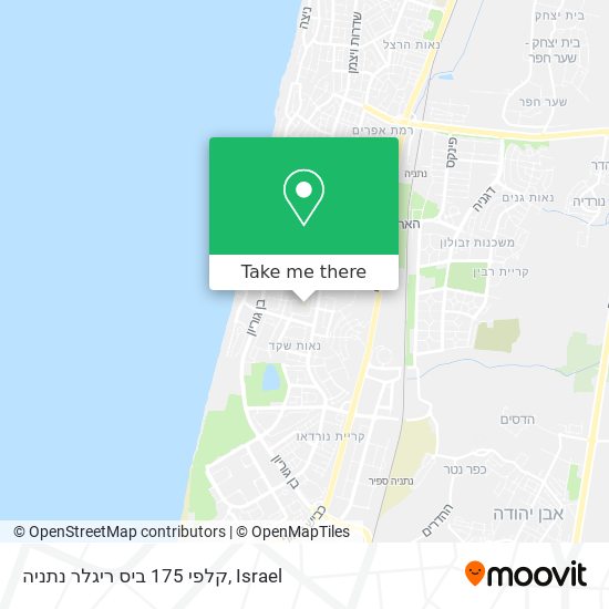 קלפי 175 ביס ריגלר נתניה map