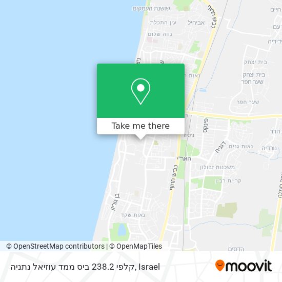 קלפי 238.2 ביס ממד עוזיאל נתניה map