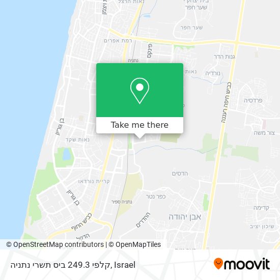 קלפי 249.3 ביס תשרי נתניה map