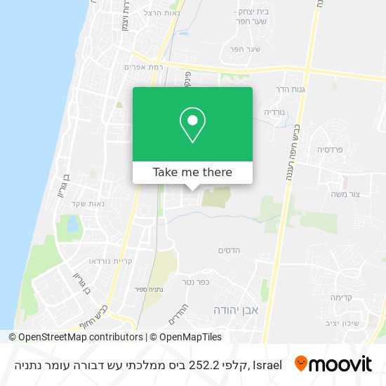 קלפי 252.2 ביס ממלכתי עש דבורה עומר נתניה map