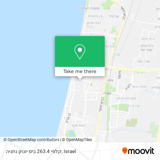 קלפי 263.4 ביס יונתן נתניה map