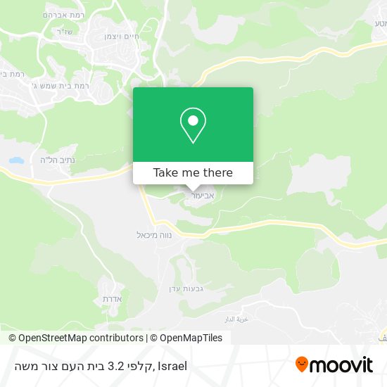קלפי 3.2 בית העם צור משה map