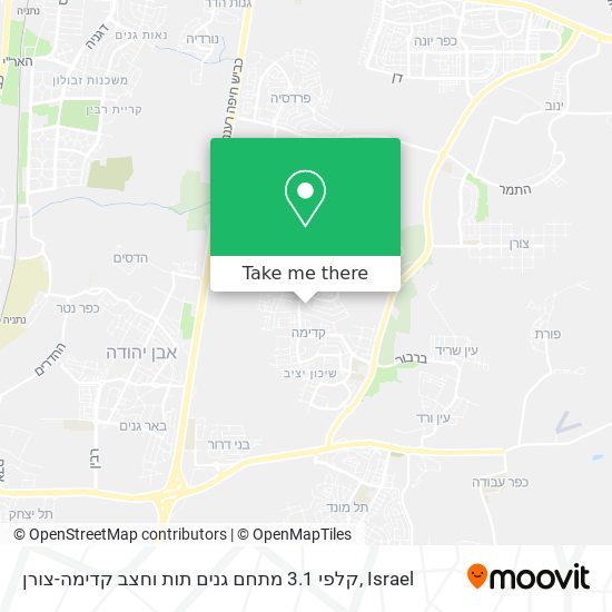 קלפי 3.1 מתחם גנים תות וחצב קדימה-צורן map