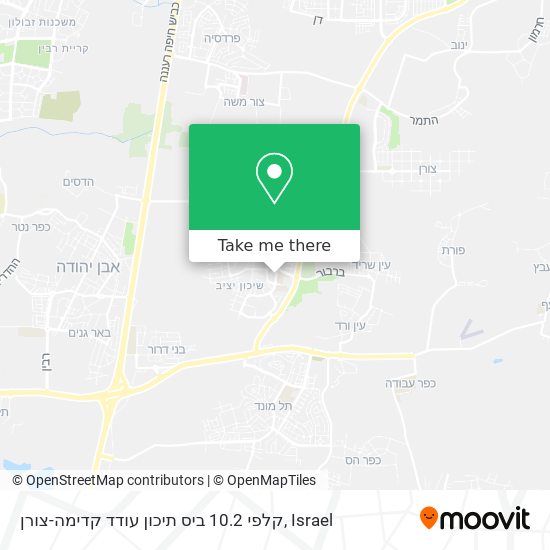 קלפי 10.2 ביס תיכון עודד קדימה-צורן map