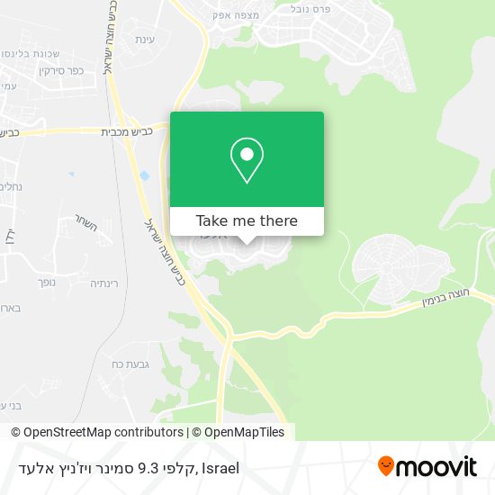 קלפי 9.3 סמינר ויז'ניץ אלעד map