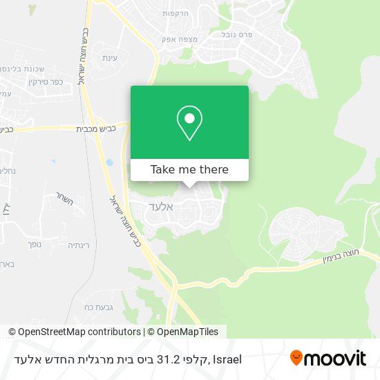 קלפי 31.2 ביס בית מרגלית החדש אלעד map