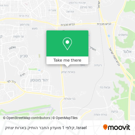 קלפי 1 מועדון החבר הותיק בארות יצחק map