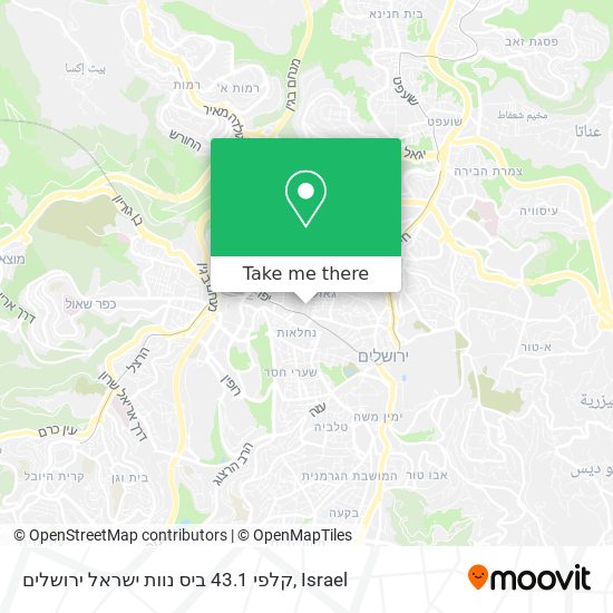 קלפי 43.1 ביס נוות ישראל ירושלים map