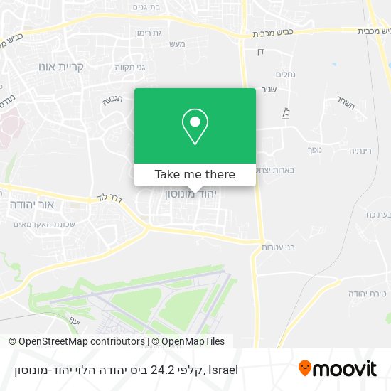 קלפי 24.2 ביס יהודה הלוי יהוד-מונוסון map