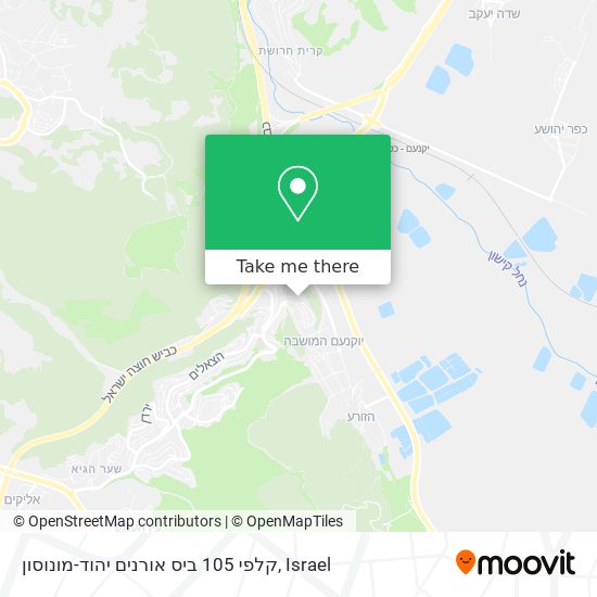 קלפי 105 ביס אורנים יהוד-מונוסון map