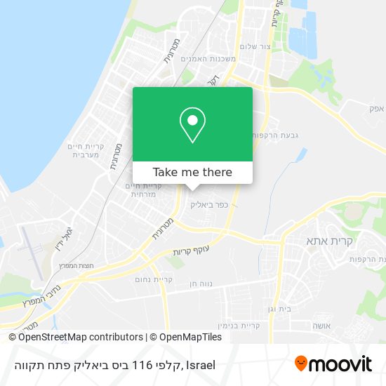 קלפי 116 ביס ביאליק פתח תקווה map