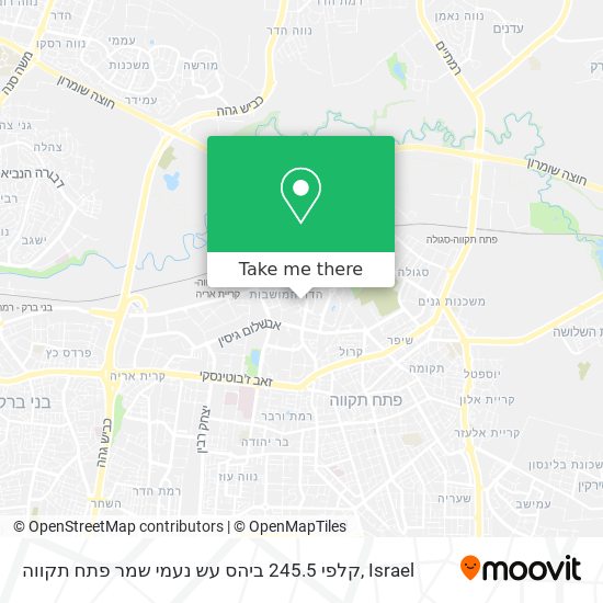 קלפי 245.5 ביהס עש נעמי שמר פתח תקווה map