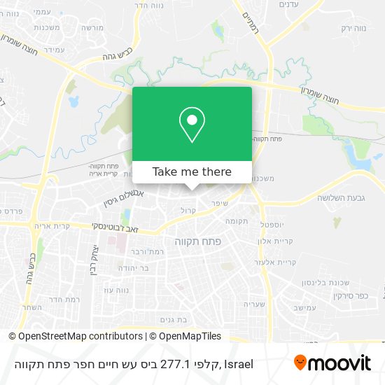 קלפי 277.1 ביס עש חיים חפר פתח תקווה map